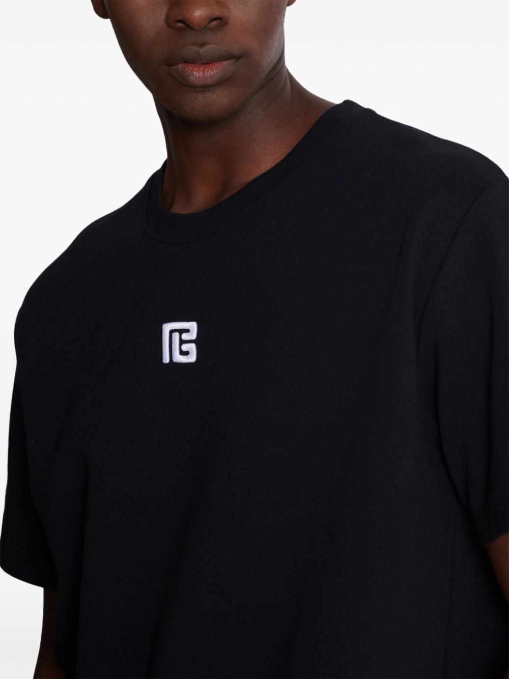 logo-embroidered t-shirt - 7
