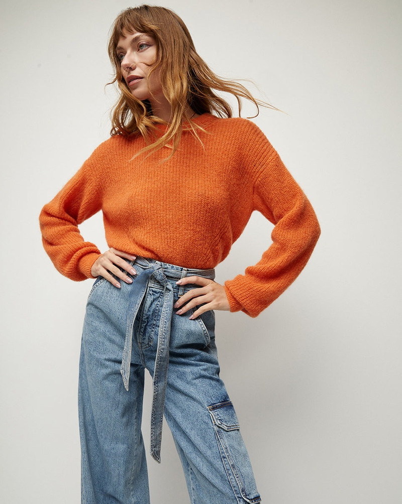 VERONICA BEARD MELINDA CREW NECK SWEATER outlook