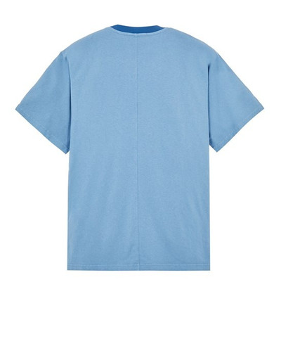 Stone Island 20155 COTTON JERSEY STAR INLAY_GARMENT DYED PASTEL BLUE outlook