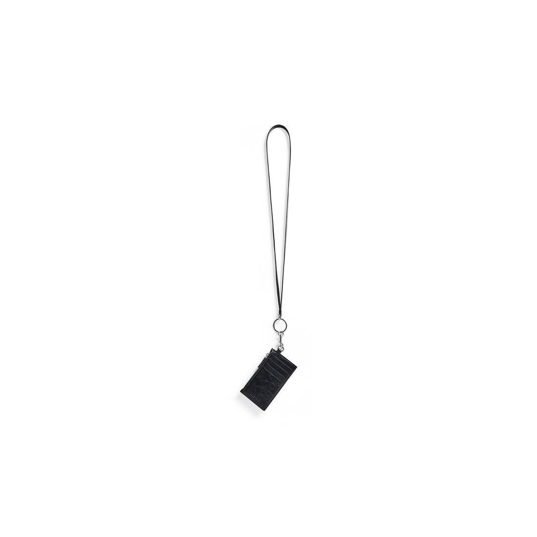 Men's Le Cagole Men Card Case On Keychain in Black - 3