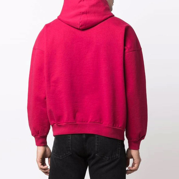 Balenciaga Est. 1917 College Logo Print Hoodie Wide Fit 'Red' 675003TLV906163 - 4