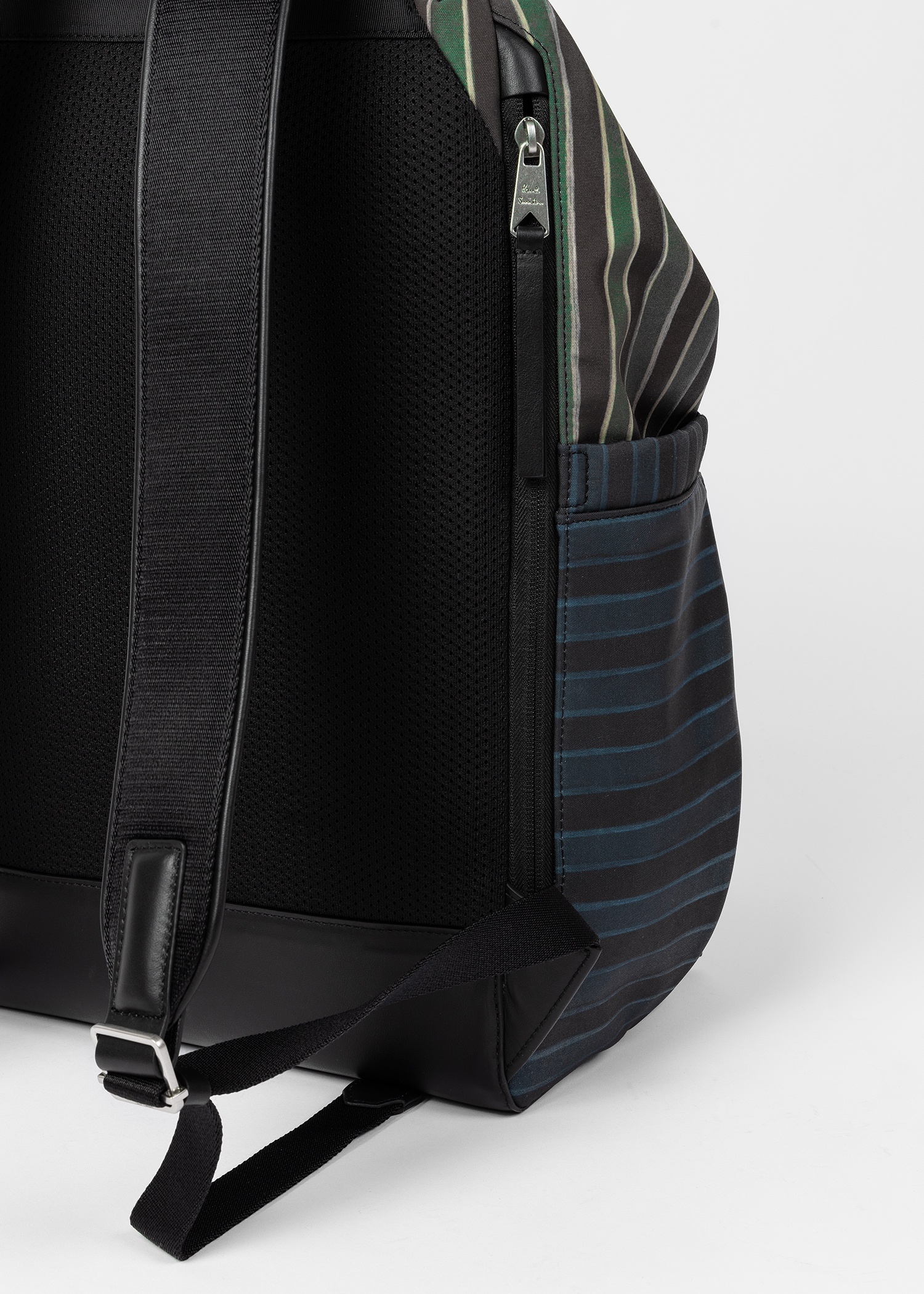 Multicolour Mixed Check and Stripe Backpack - 6