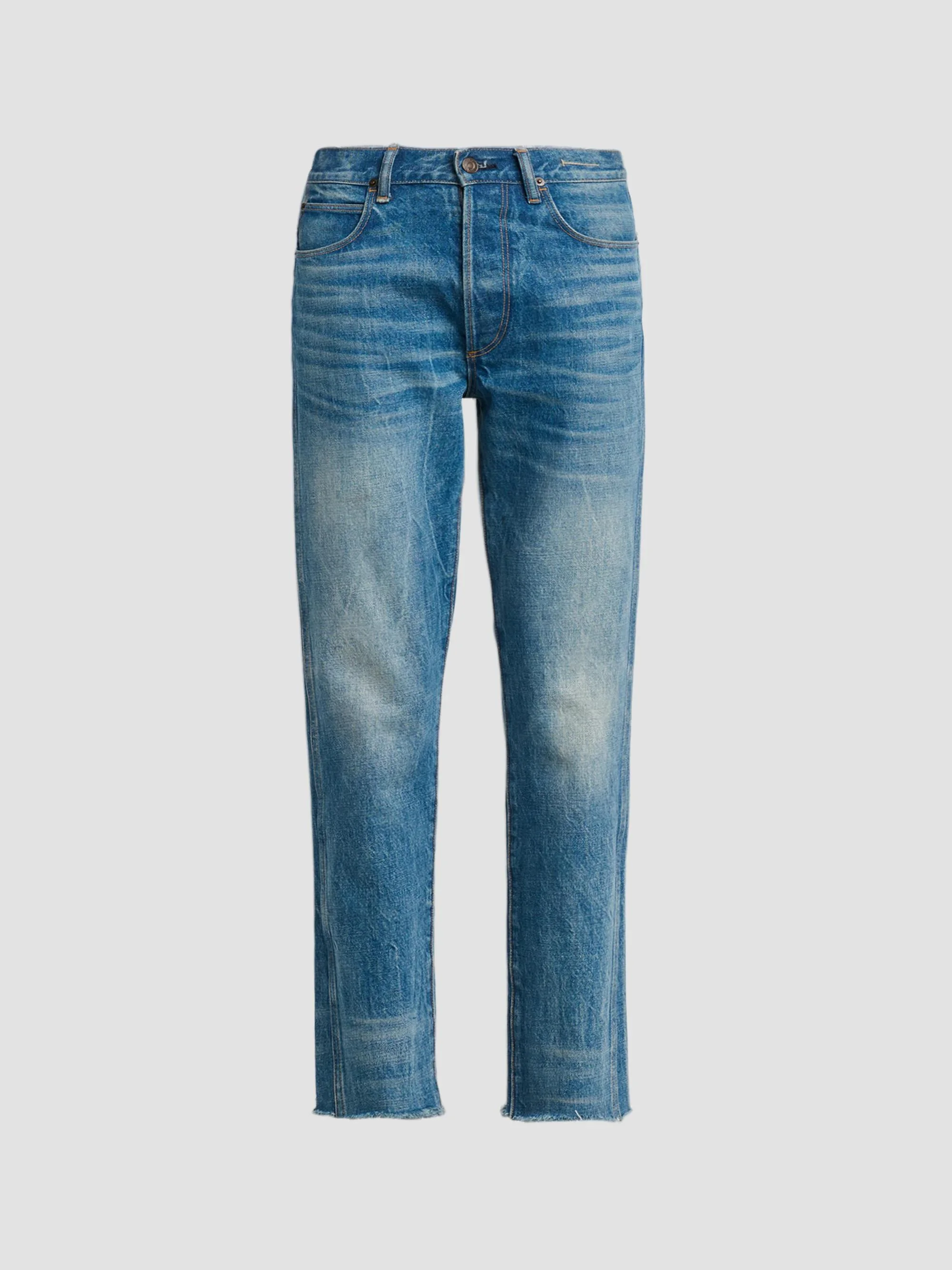 Women's Stonewashed Denim Melanie Straight-Leg Jeans - Denim - 1