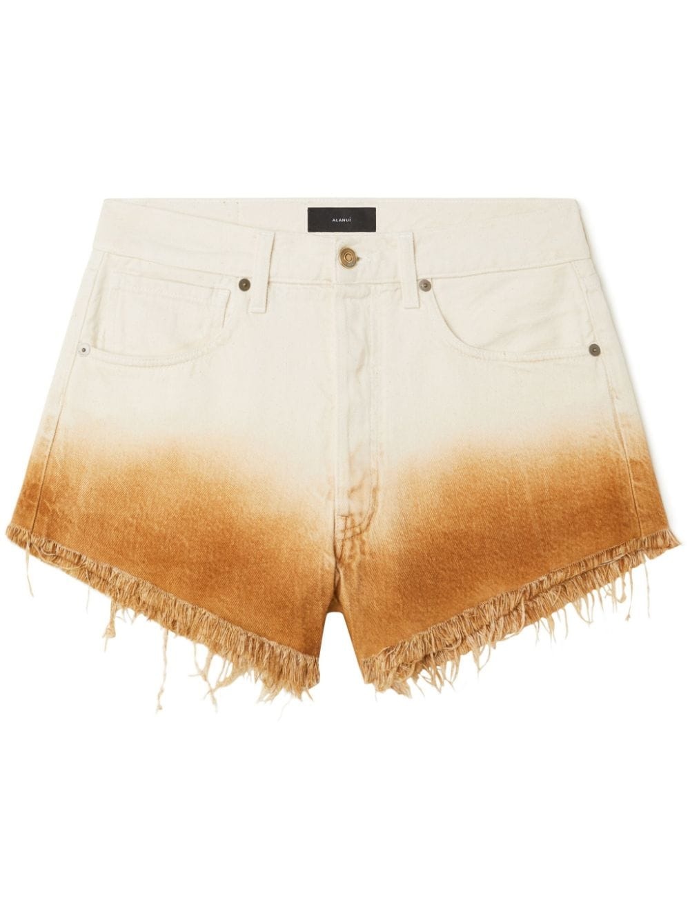 Bright Hues gradient denim shorts - 1