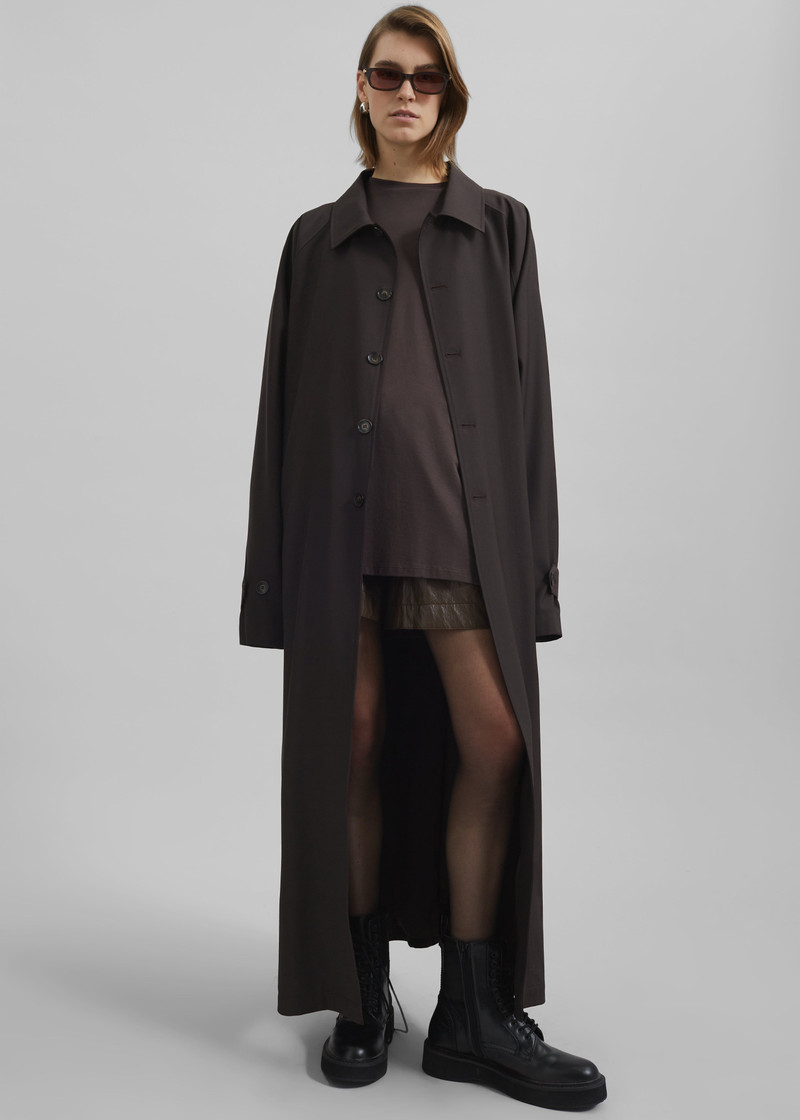 Shay Trench Coat - Brown 8