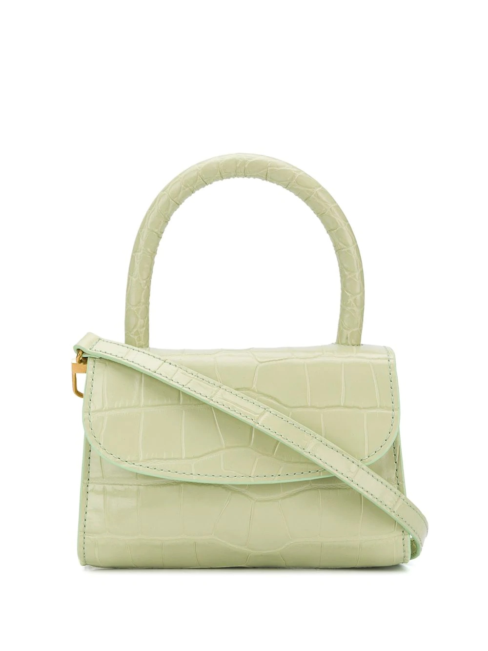 mini crocodile-effect tote - 1