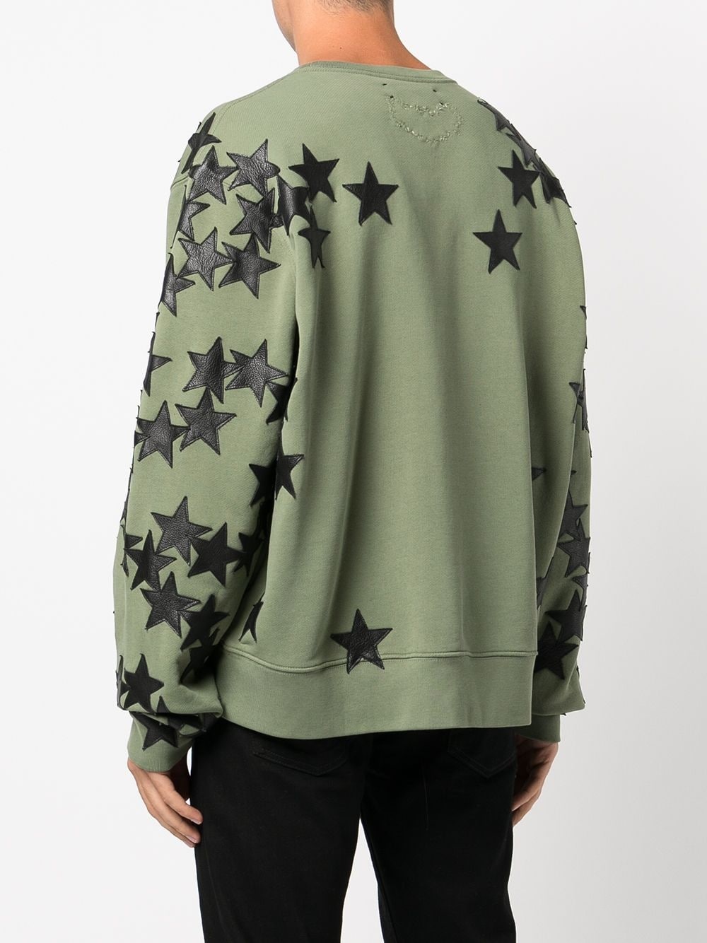 star-patch long-sleeve sweatshirt - 4