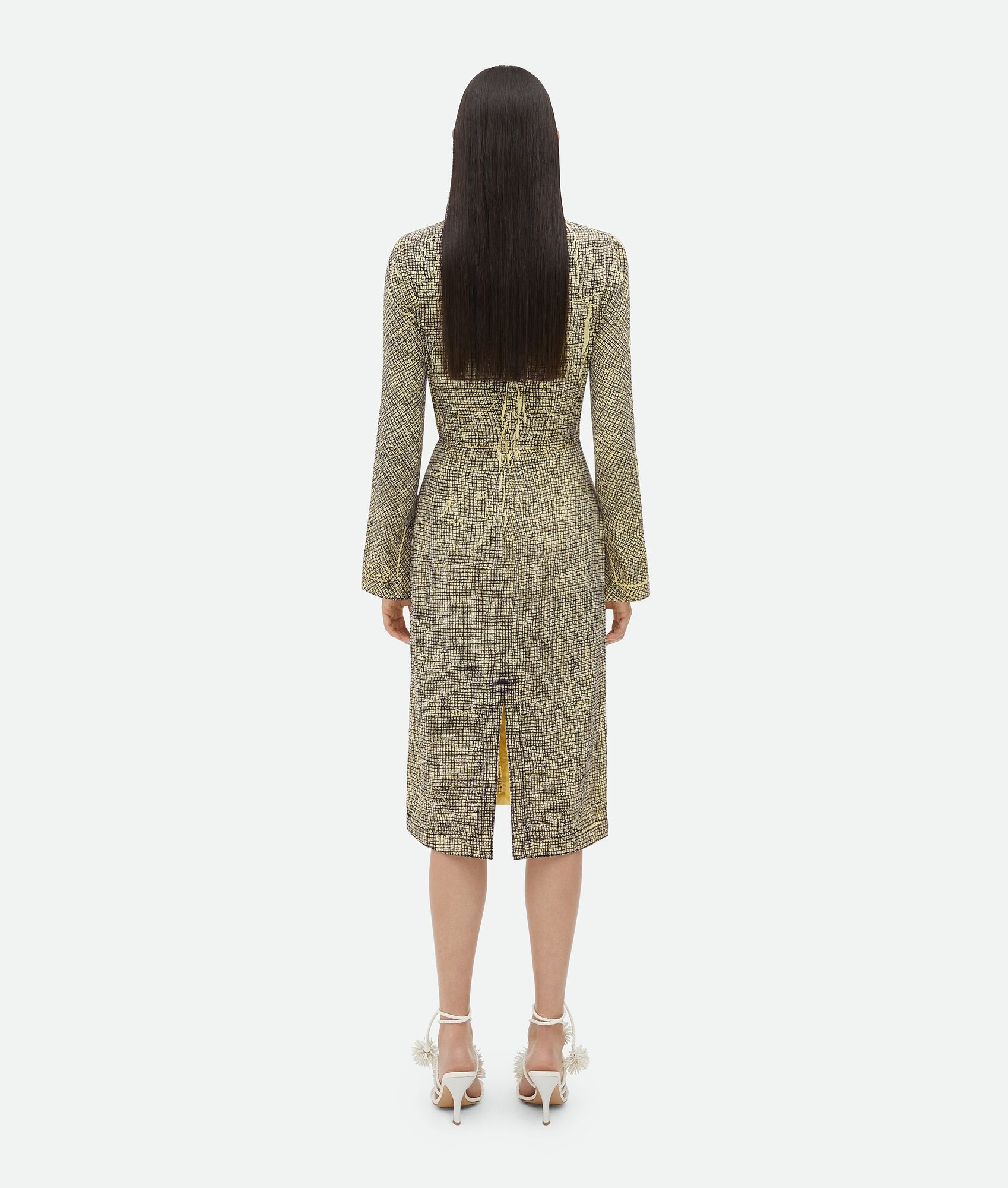 Printed Viscose Creased Dress - 3