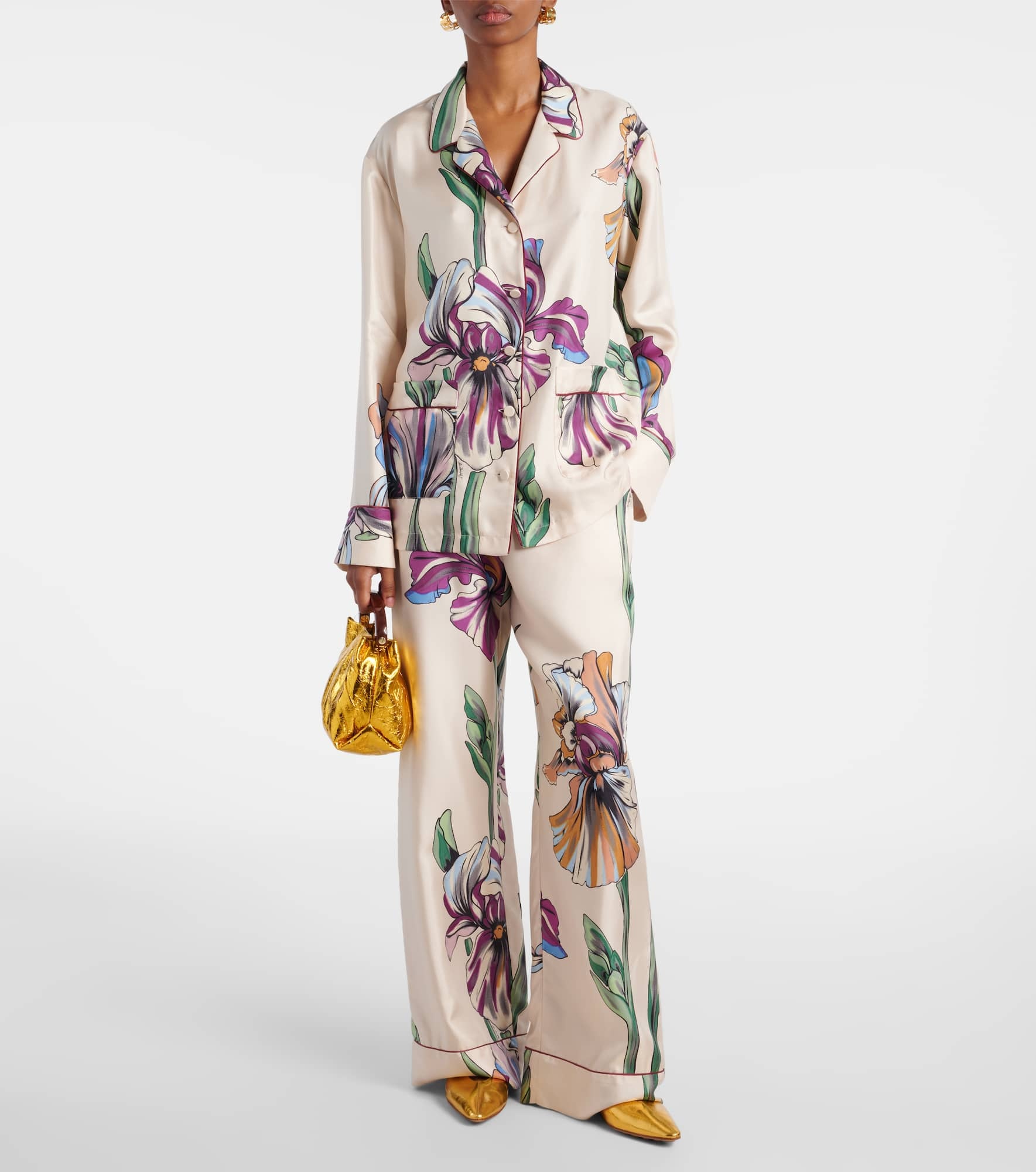 Floral silk shirt - 2