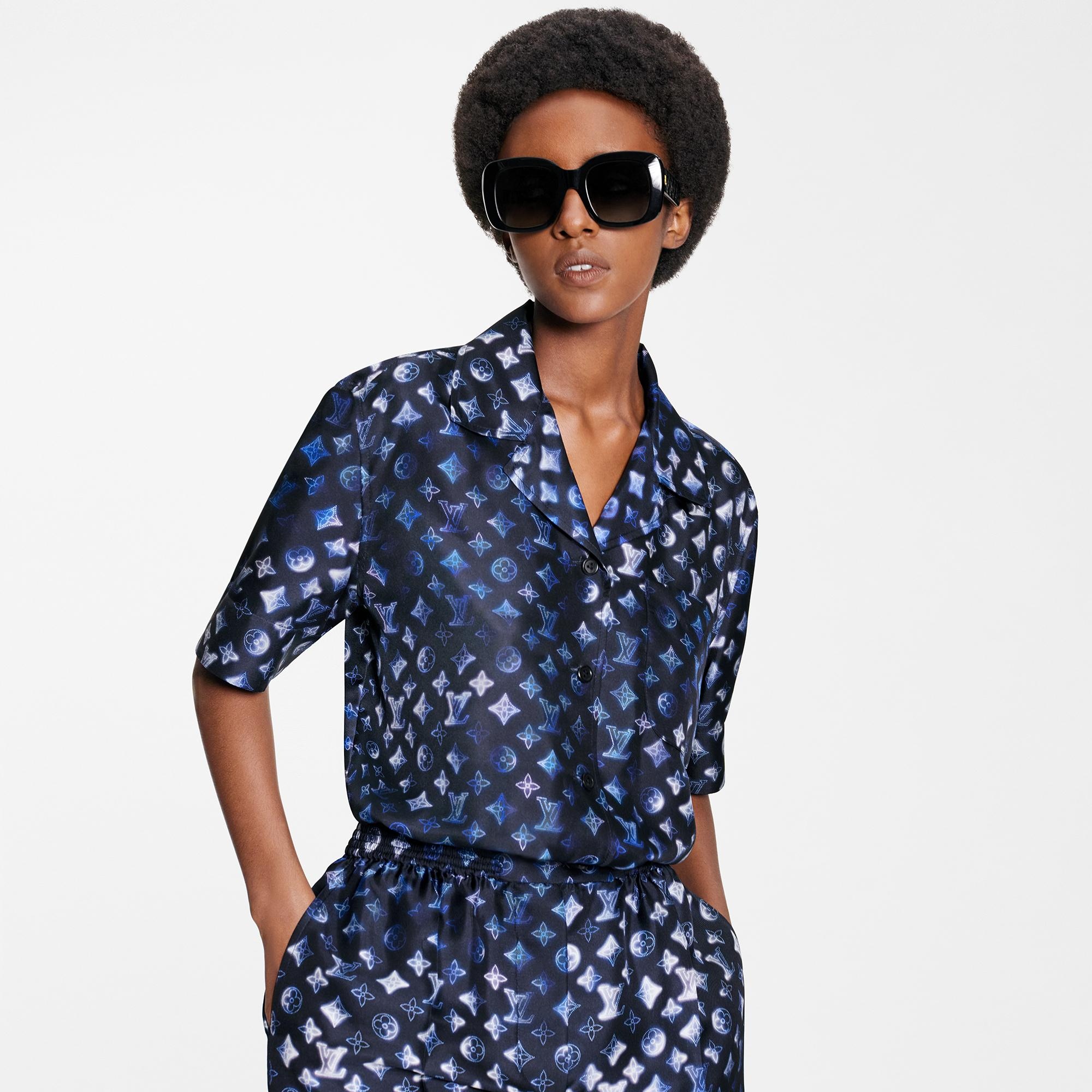 Mahina Monogram Short-Sleeved Playsuit - 3