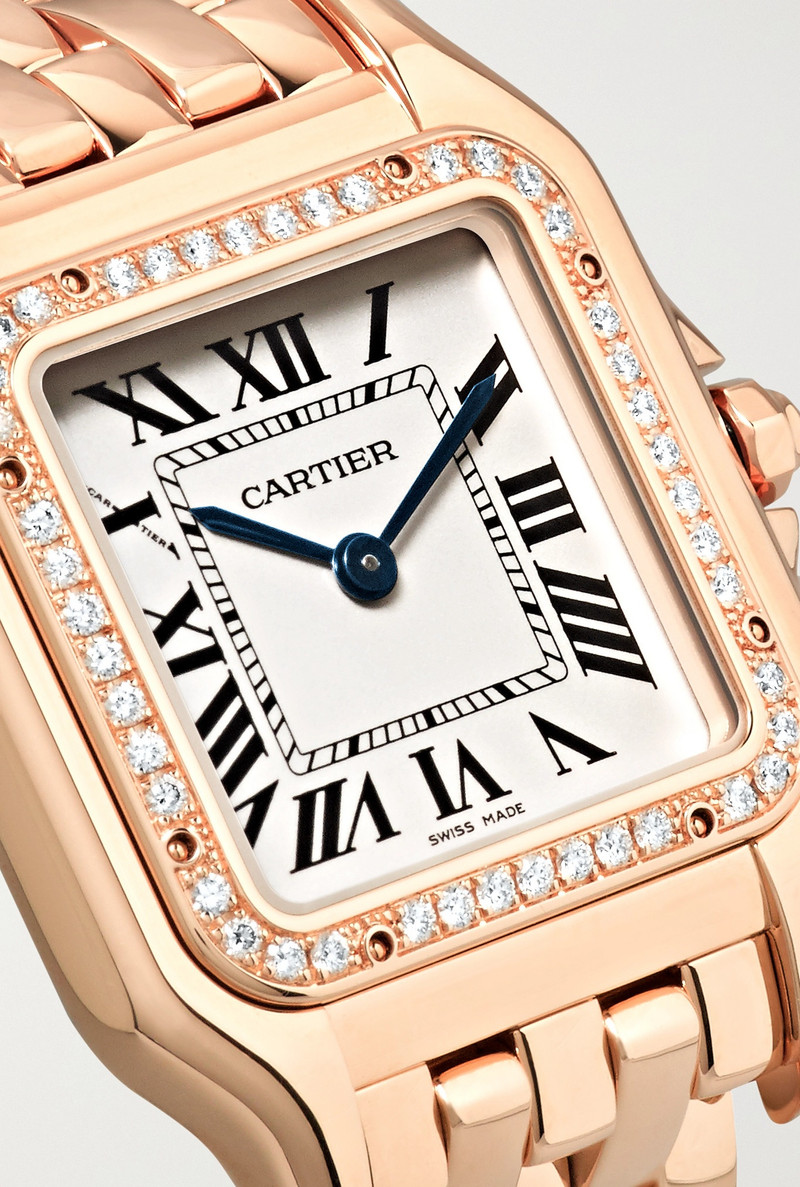 Panthère de Cartier medium 27mm 18-karat pink gold and diamond watch 5