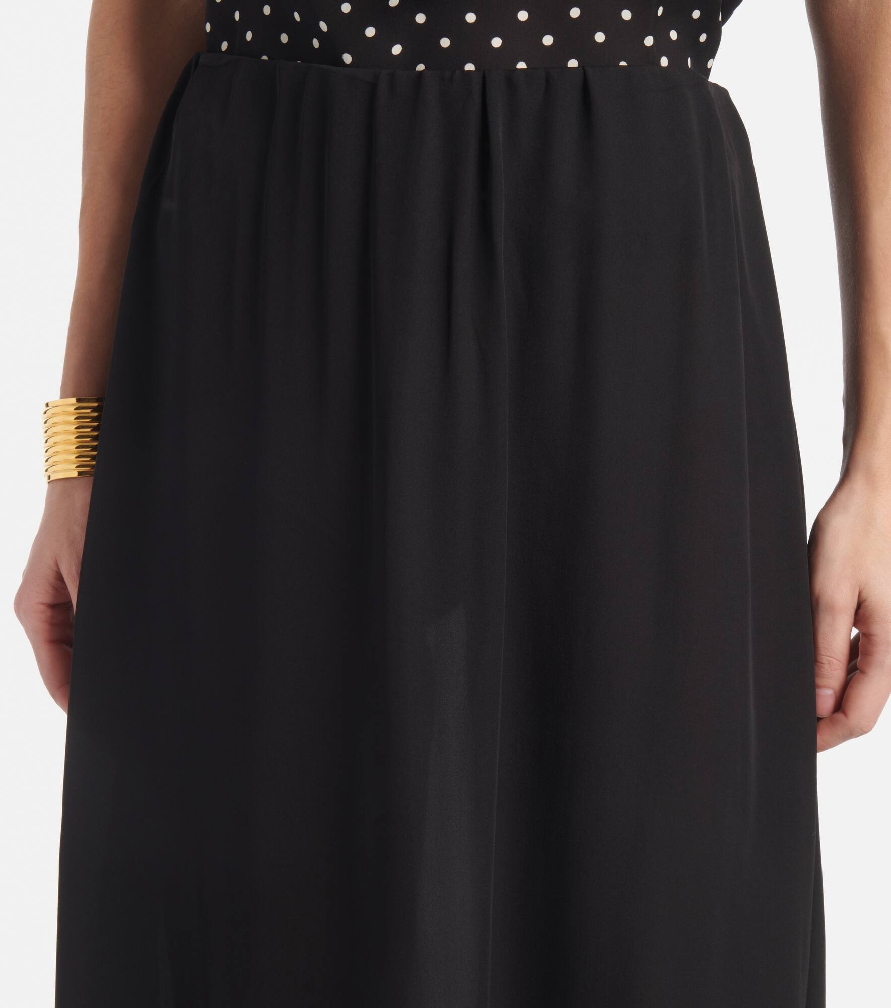 Flared silk maxi skirt - 4