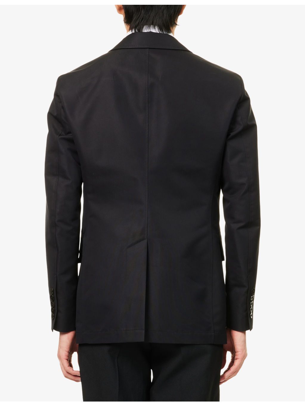 Sartorial Peak-Lapel Cotton-Blend Blazer Jacket - 4