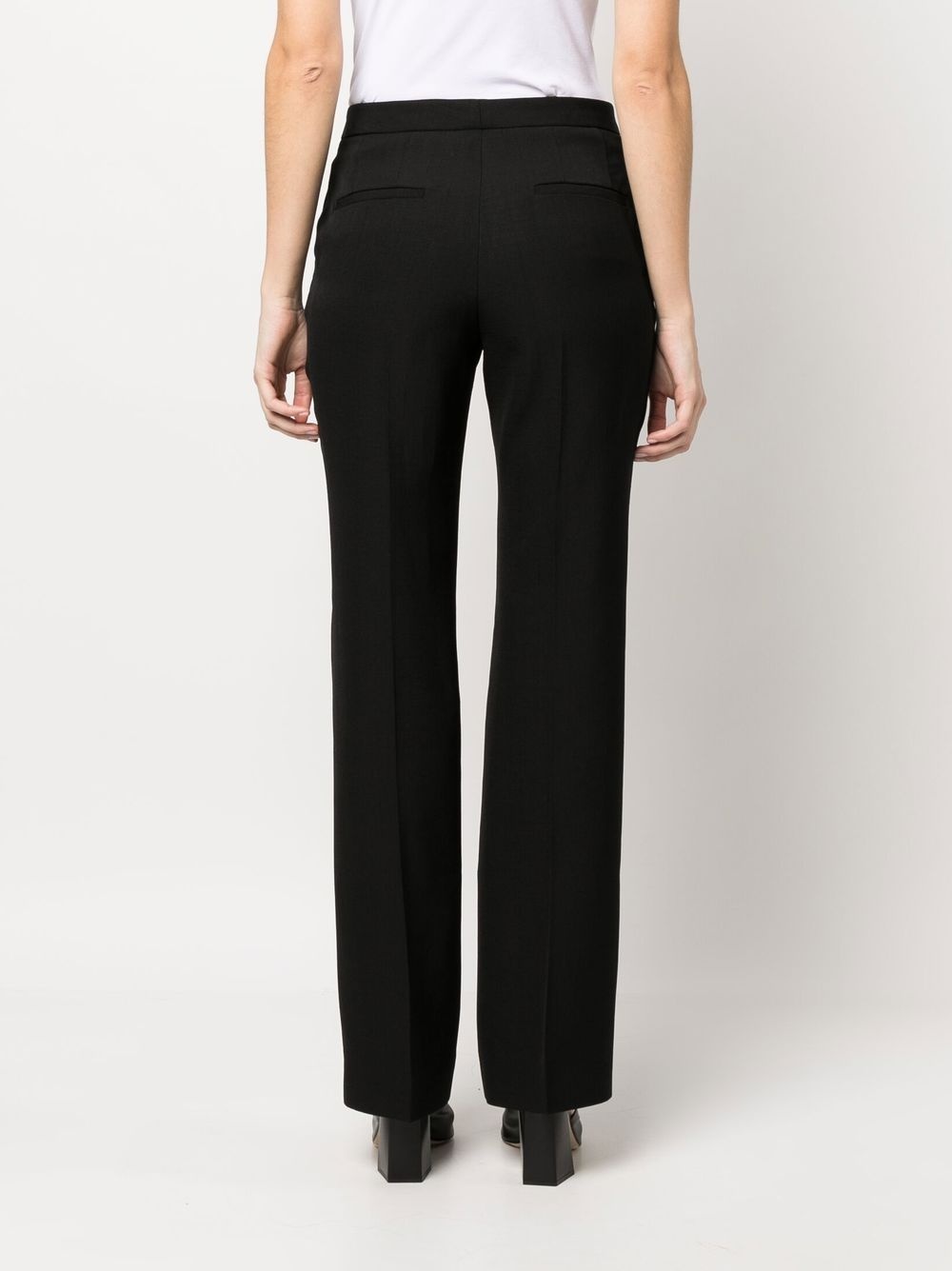 pressed-crease tailored trousers - 4