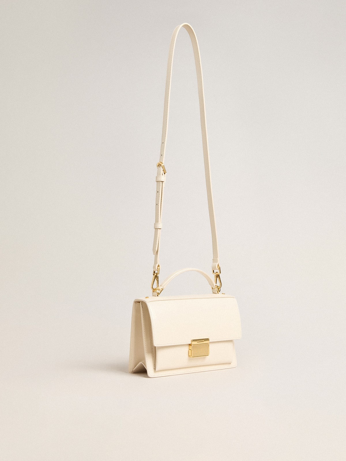 Venezia Bag in butter-colored boarded leather with gold details - 2