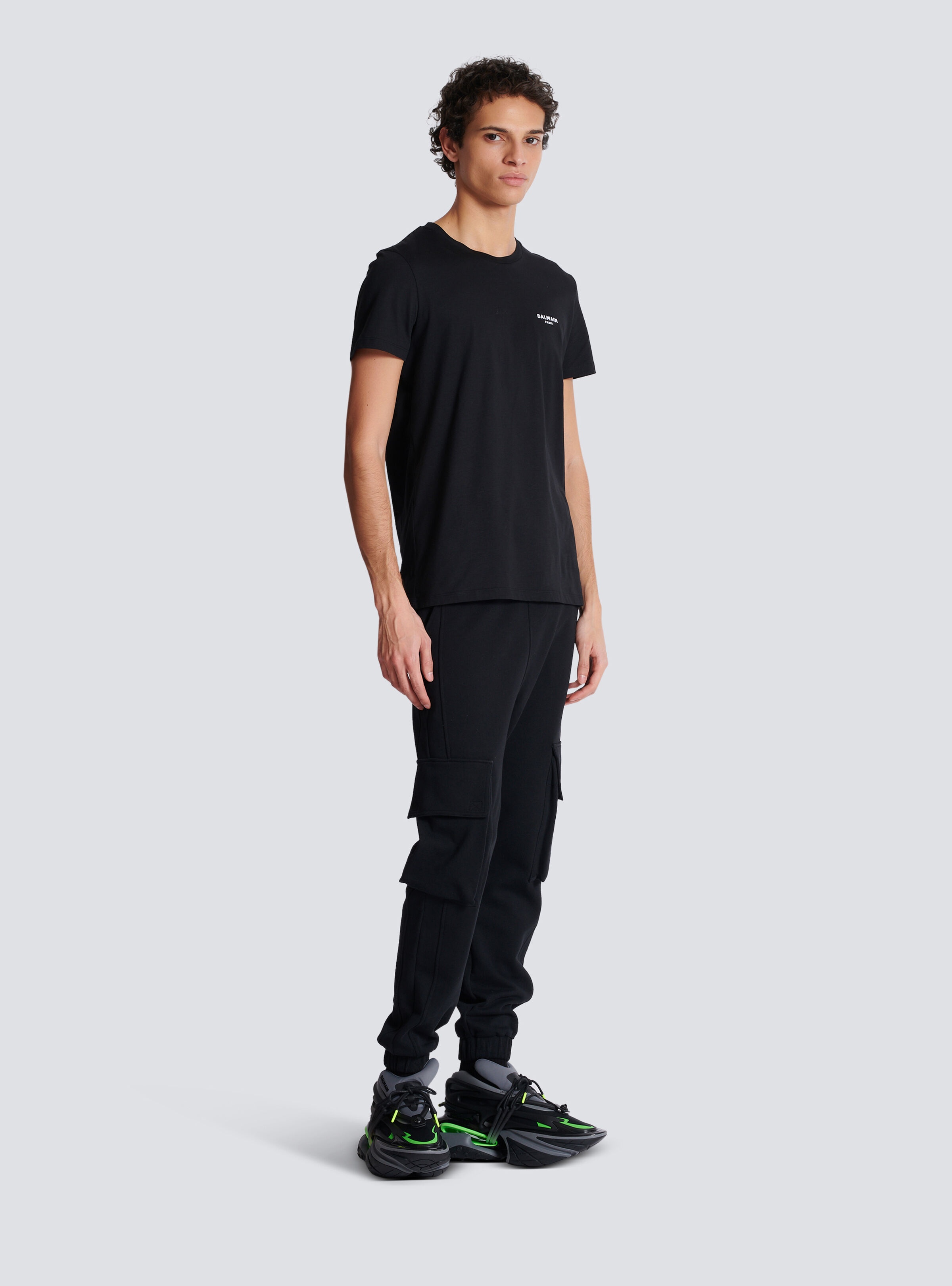 Balmain Paris flocked short-sleeved T-shirt - 3