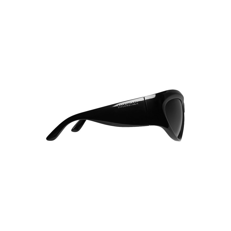 BALENCIAGA Wrap D-frame Sunglasses in Black outlook
