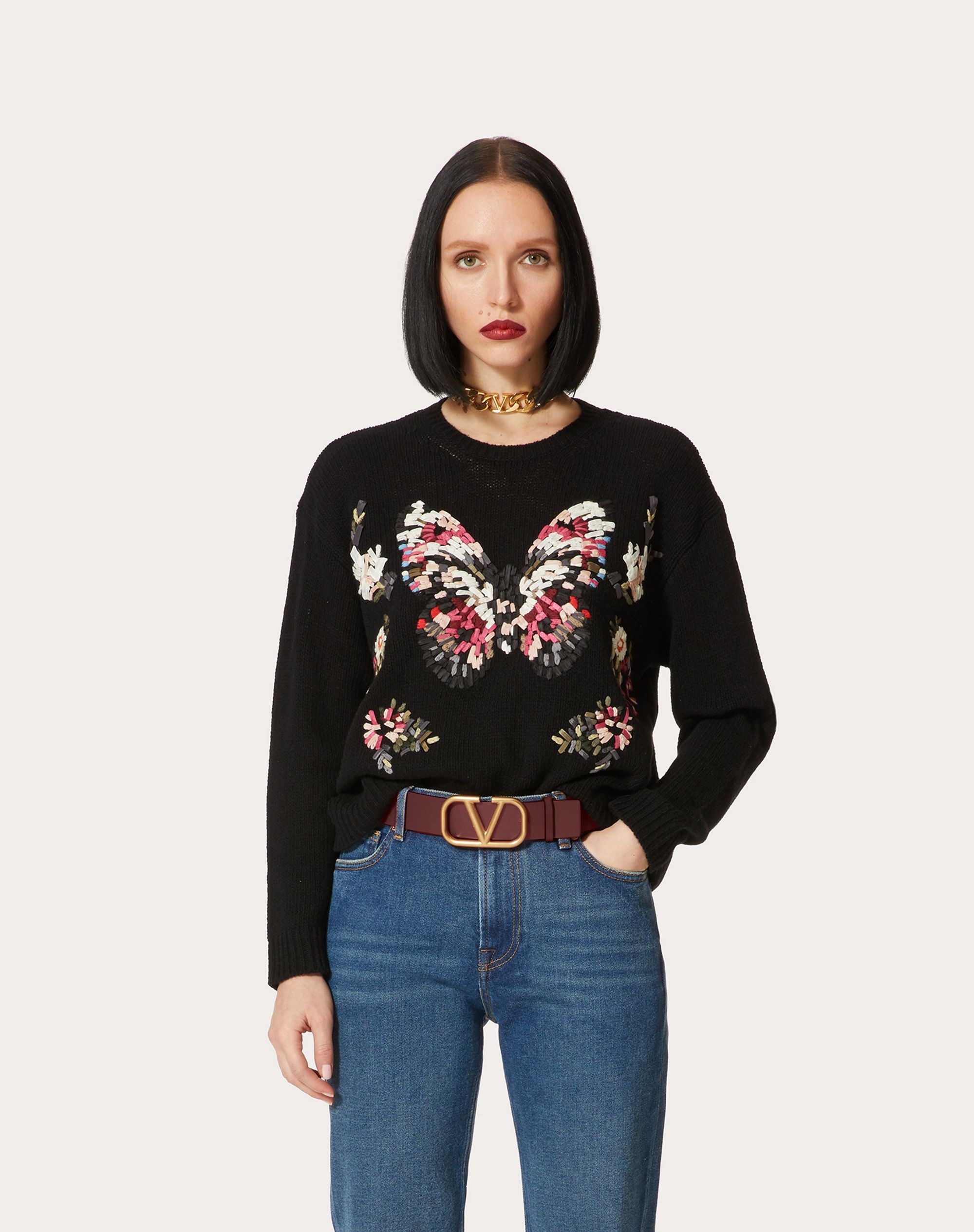 EMBROIDERED WOOL SWEATER - 3