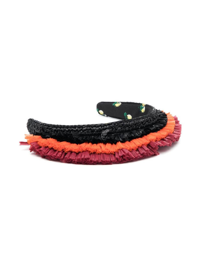 La DoubleJ Halo raffia hairband outlook
