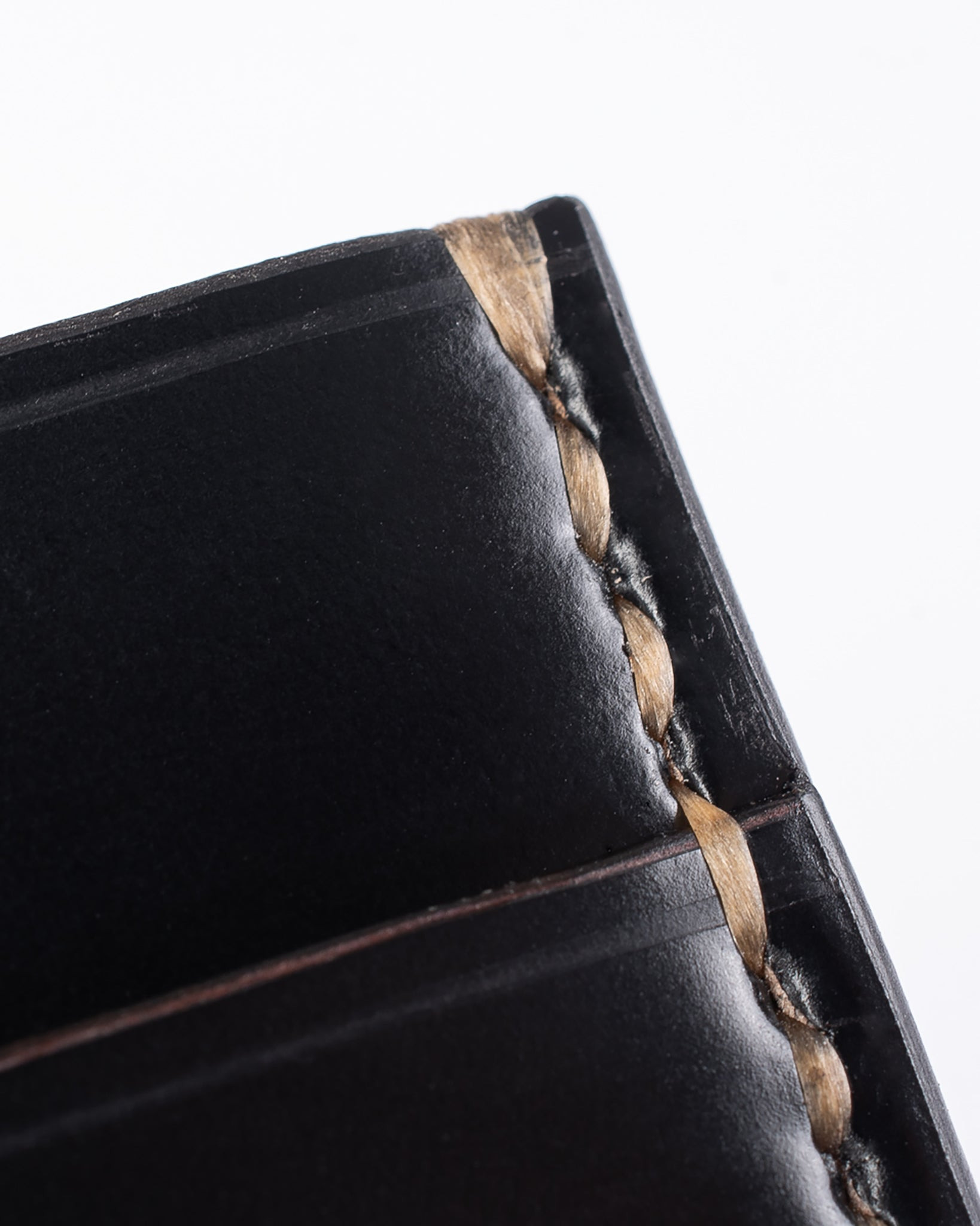 IHG-089-BLK Shell Cordovan Card Holder - Black - 4
