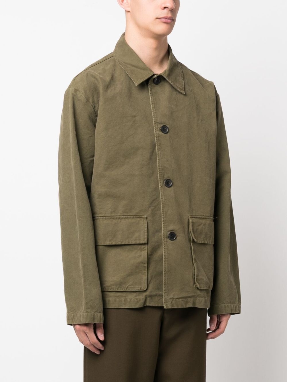 single-breasted button-fastening jacket - 3