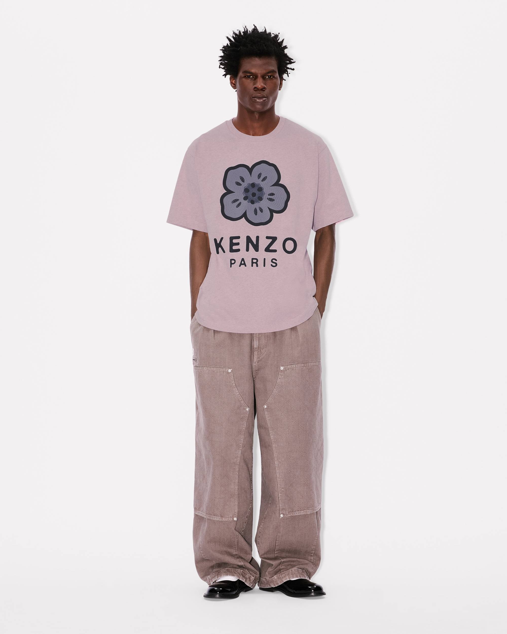 'Boke Flower' embroidered oversized T-shirt in cotton - 5