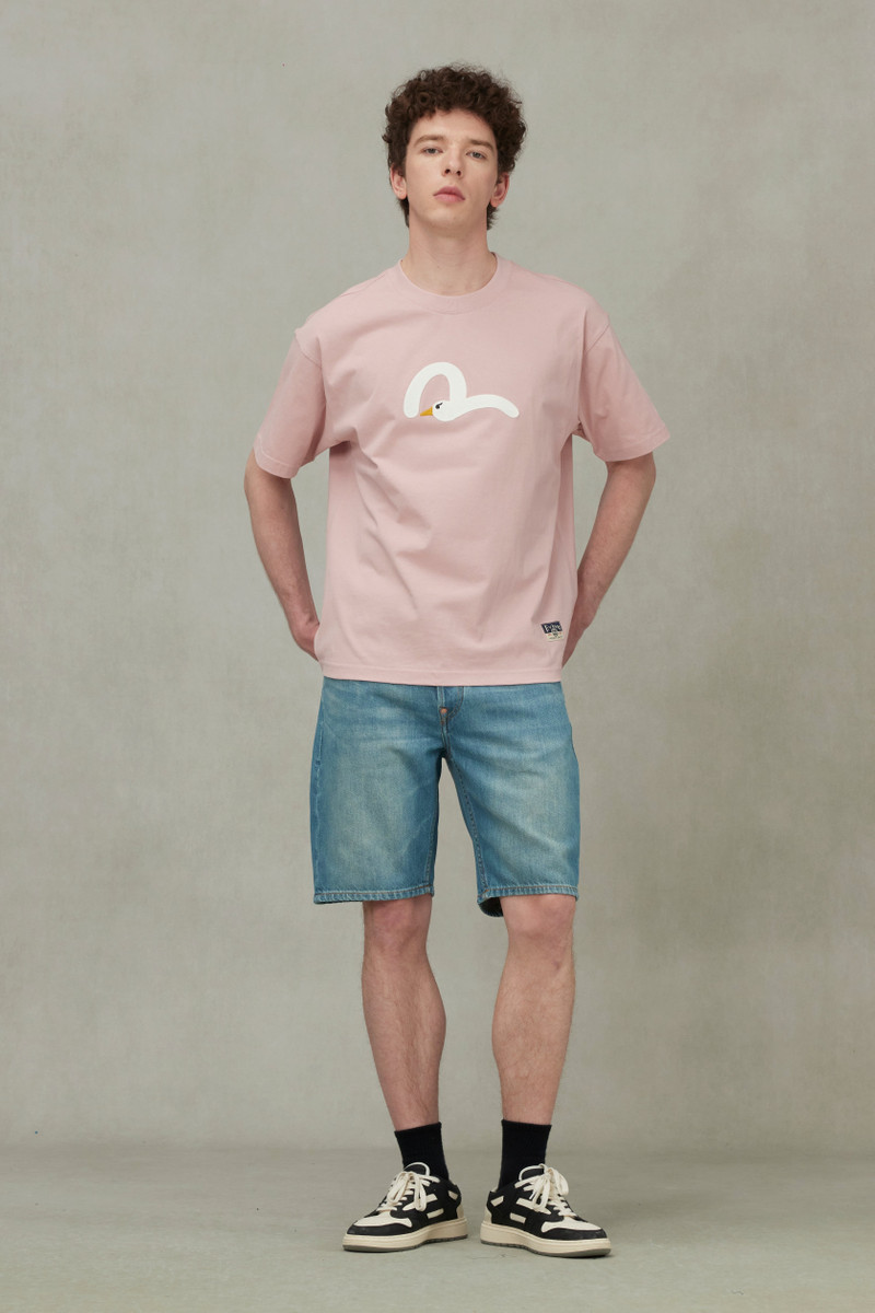 Playful Seagull Embroidery Relax Fit T-Shirt 3