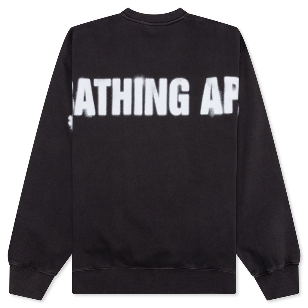 SPRAY APE HEAD CREWNECK - BLACK - 2