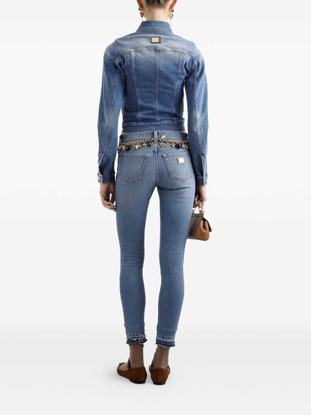 frayed-hem jeans - 3