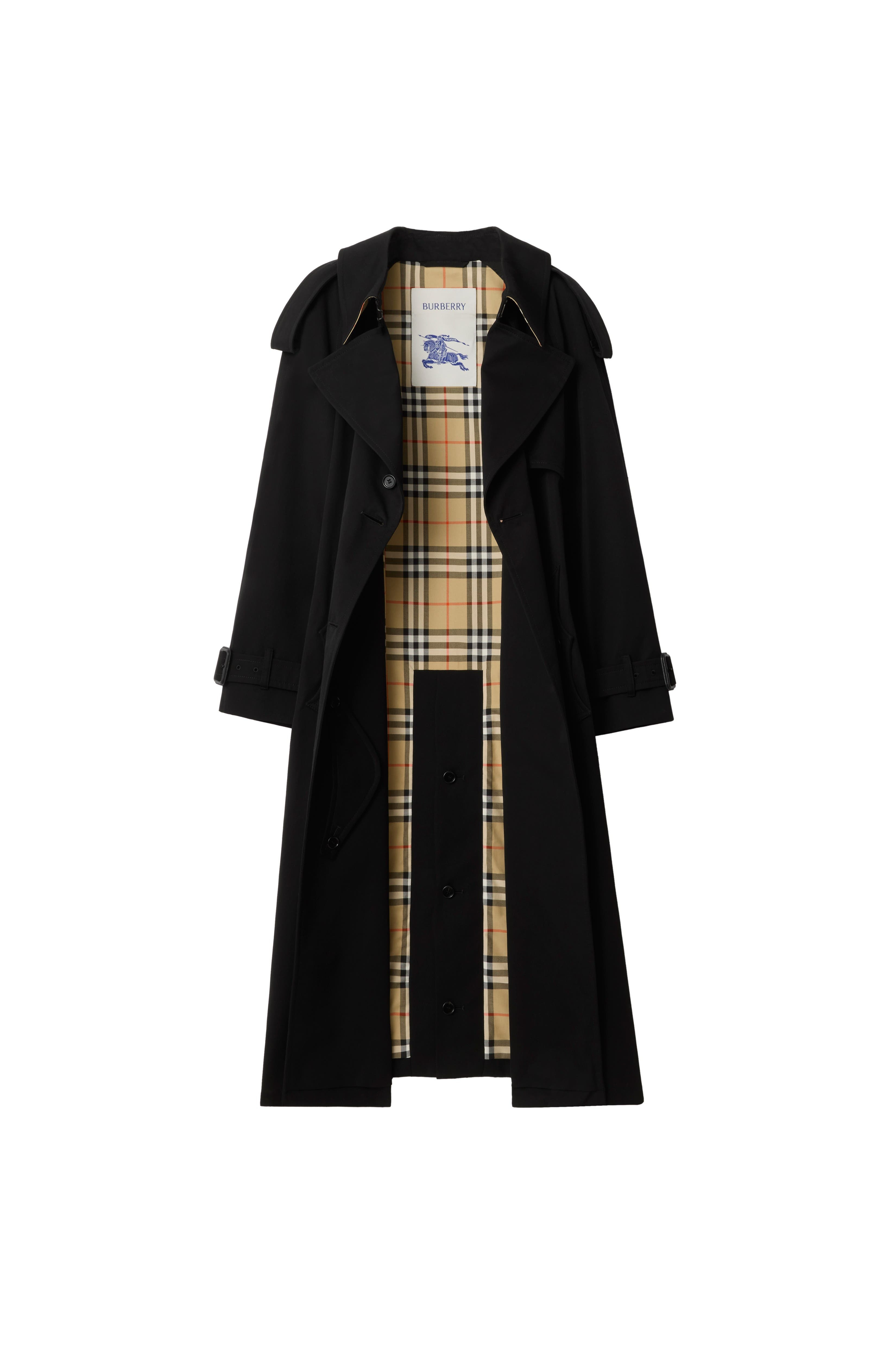 burberry Long Gabardine Fitzrovia Trench Coat in Black at Nordstrom - 6