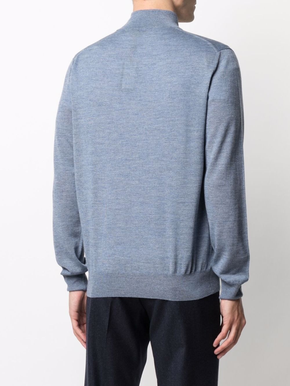 half-zip high-neck jumper - 4