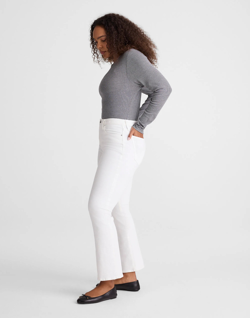 The Curvy Flare Crop Jean in Super Stretch Denim 4