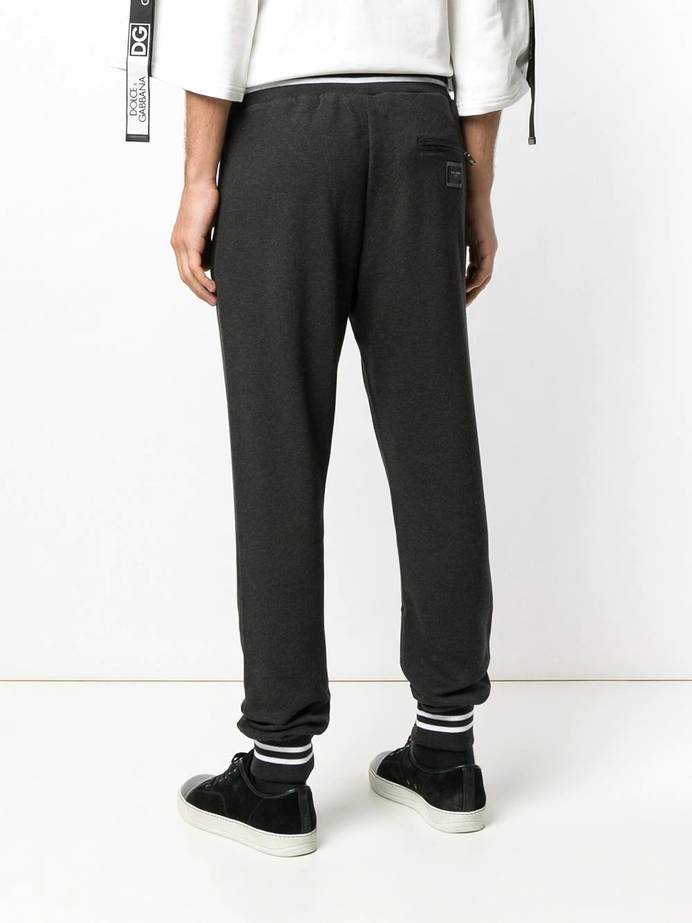 elasticated cuff jogging bottoms - 4