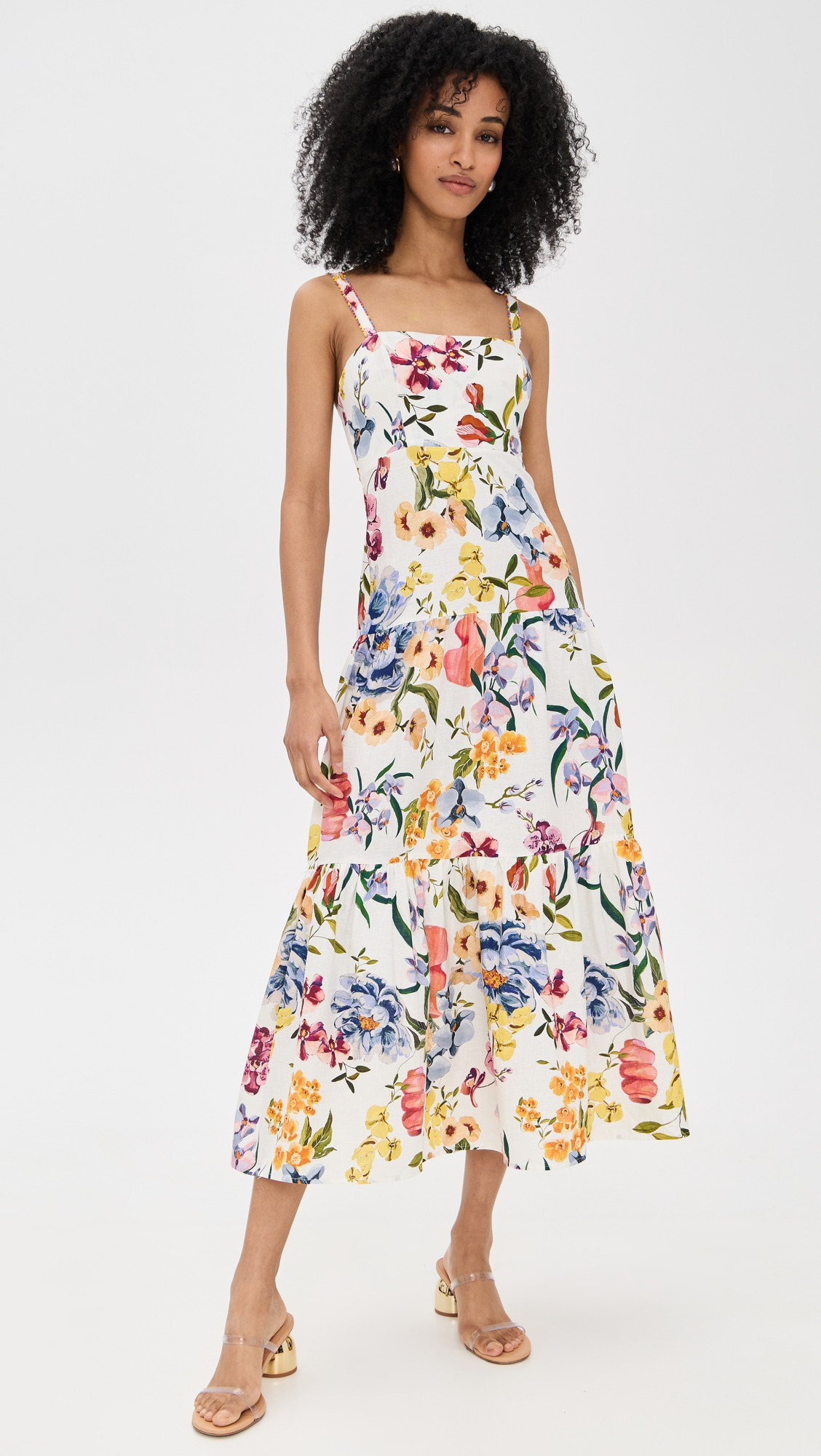 Greek Garden Sleeveless Maxi Dress - 1