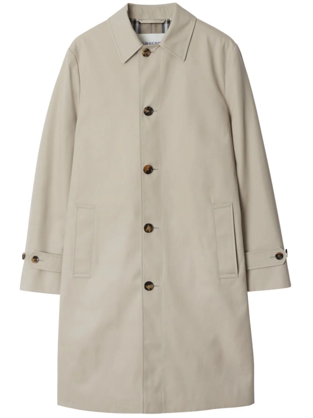 cotton-blend coat - 1