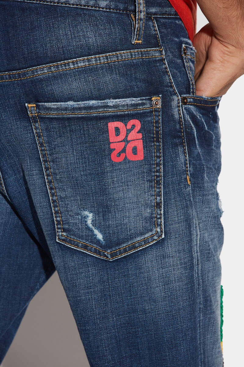 DARK JAMAICA WASH BOB JEANS - 5