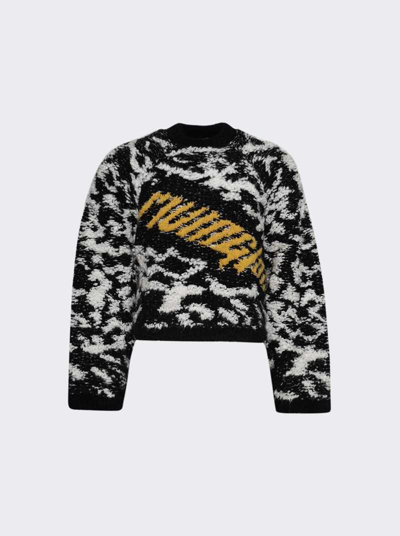 Giant Leopard Pull Over Black & White 1