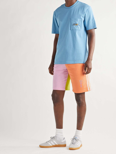 adidas Originals Love Unites Colour-Block Cotton-Blend Jersey Shorts outlook