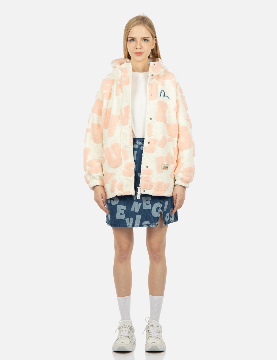ALLOVER 3D SHERPA JACQUARD PADDED JACKET - 5