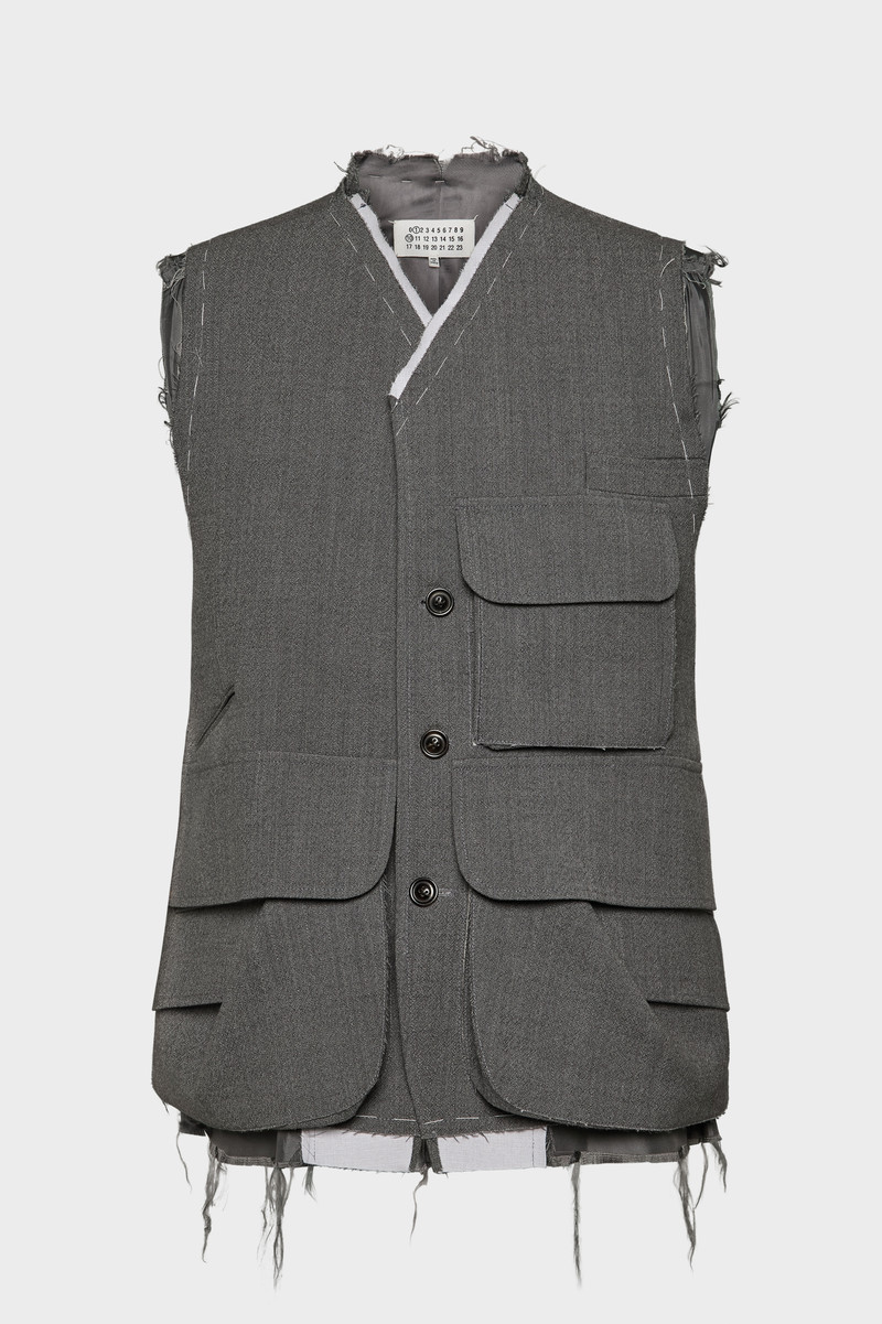 Sleeveless wool jacket 1