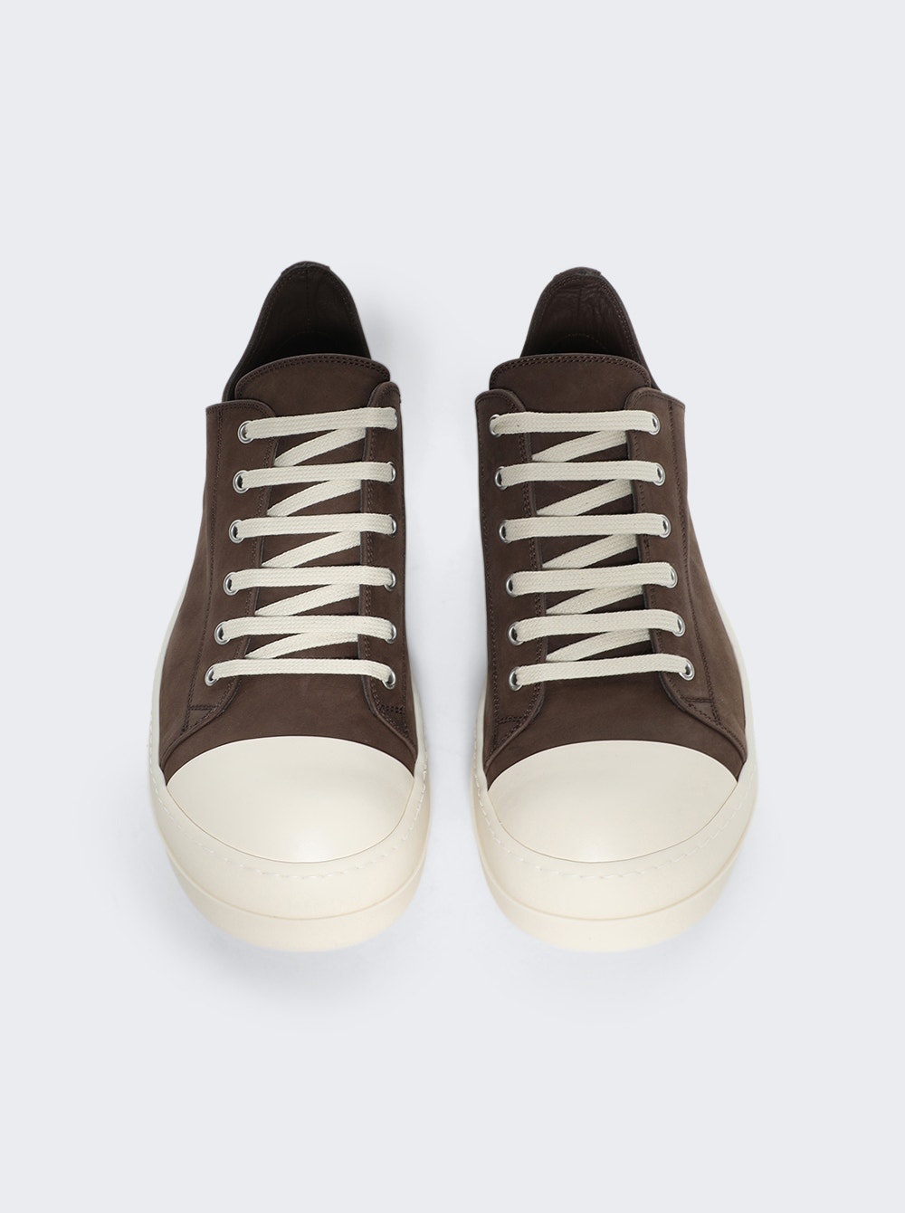 Scarpe In Pelle Low Sneakers Saddle And Milk - 5