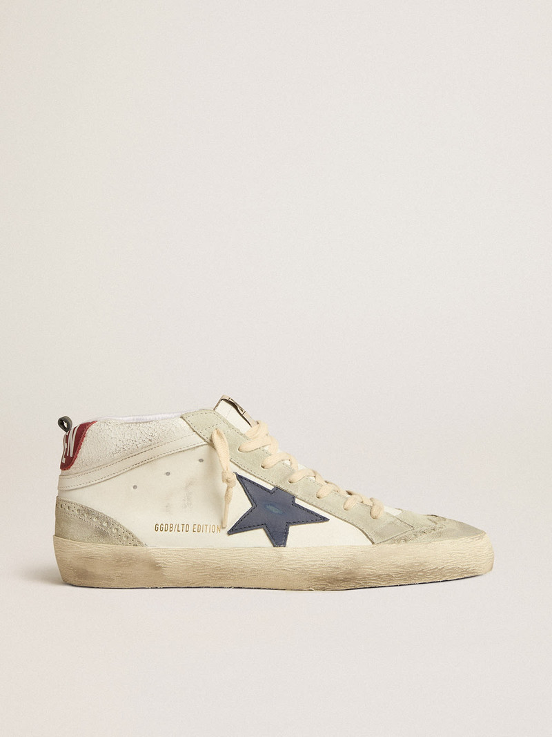 Mid Star LTD with blue leather star and white nappa leather flash - 1