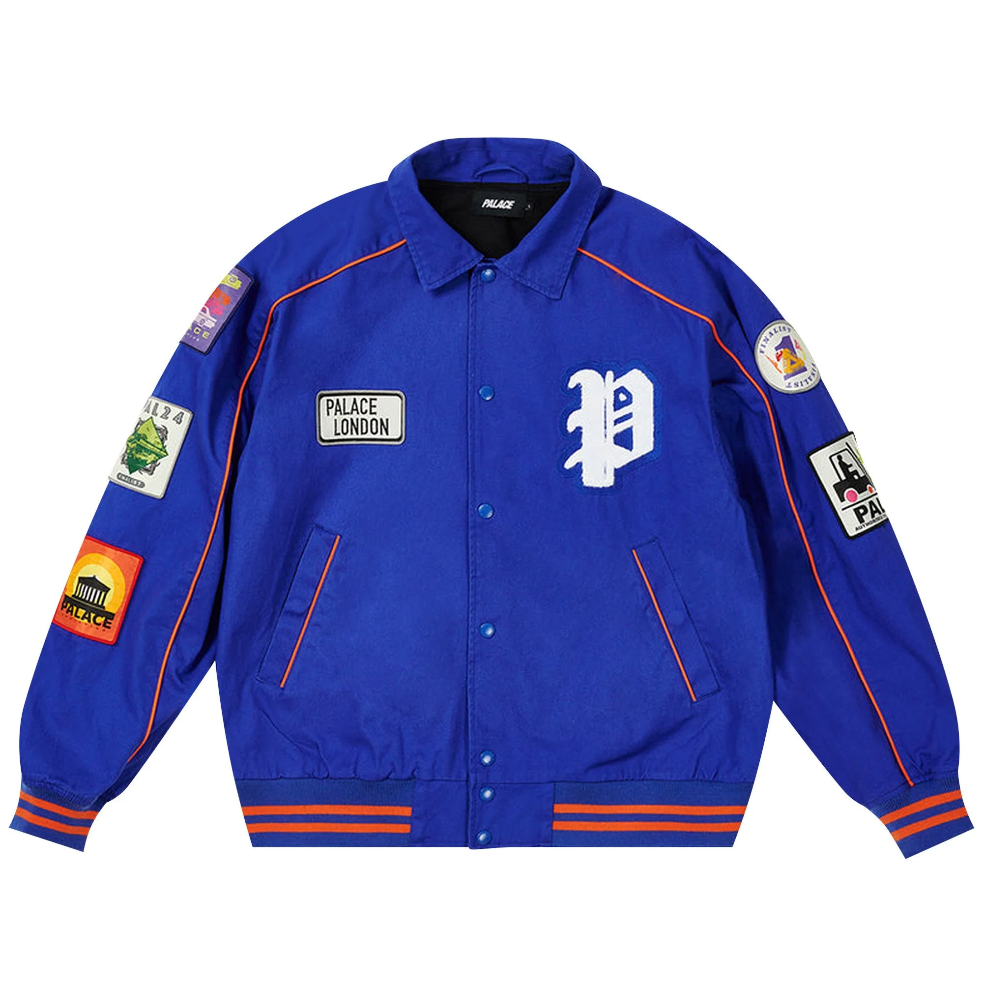 Palace Patches Cotton Bomber 'Royal Blue' - 1