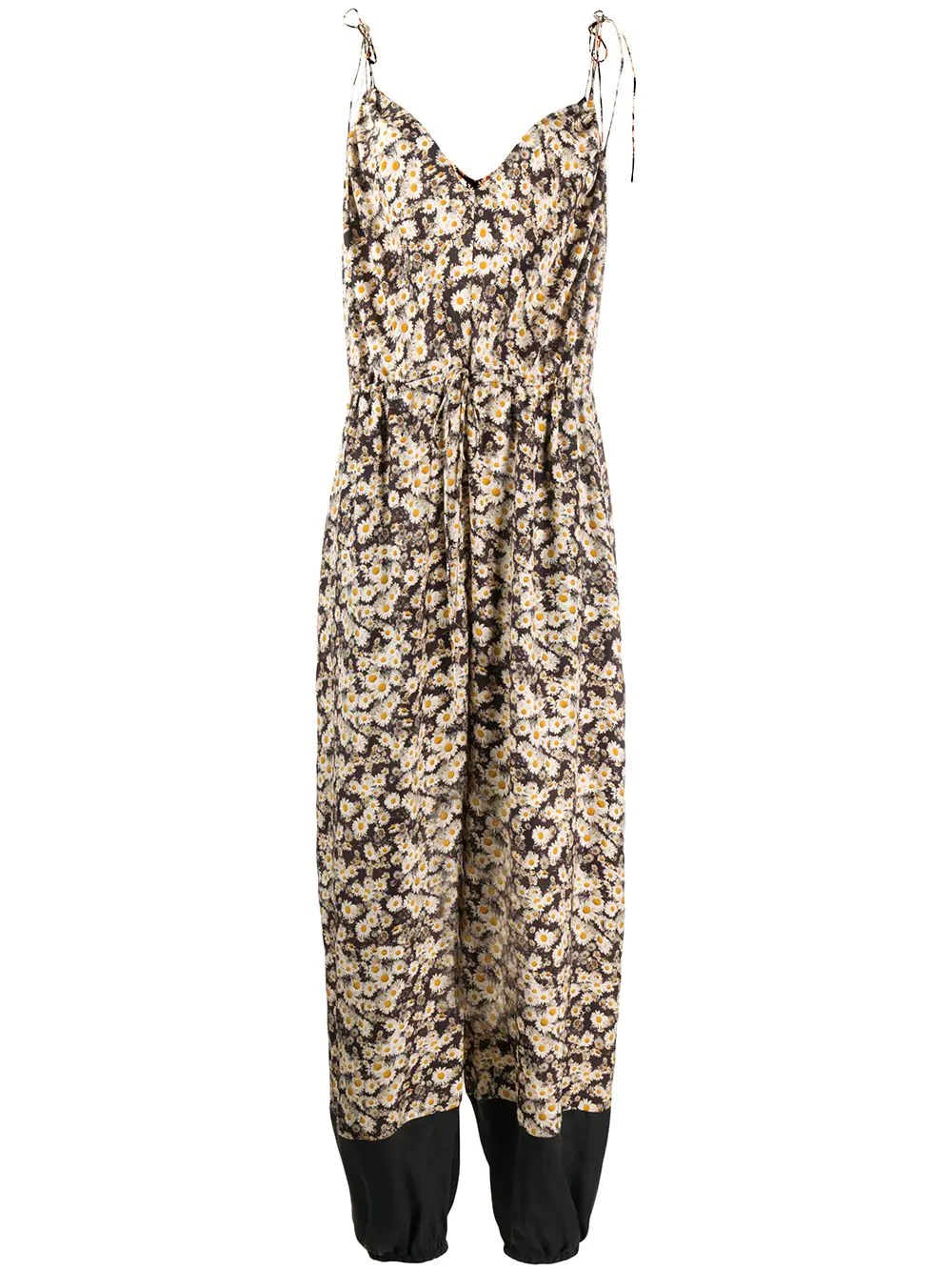 floral print jumpsuit - 1