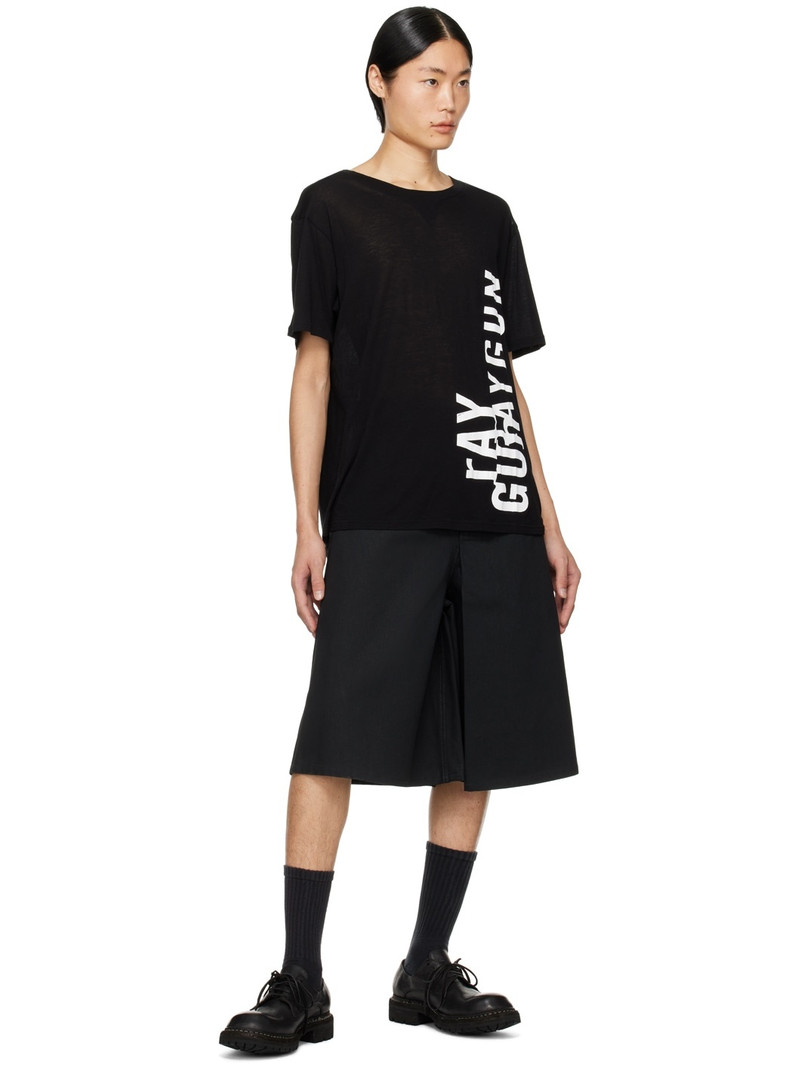 TAKAHIROMIYASHITA TheSoloist. Black Printed T-Shirt outlook