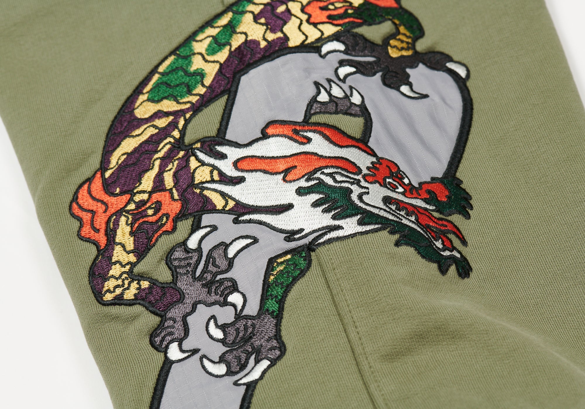 DRAGON SWEATPANTS OLIVE - 4