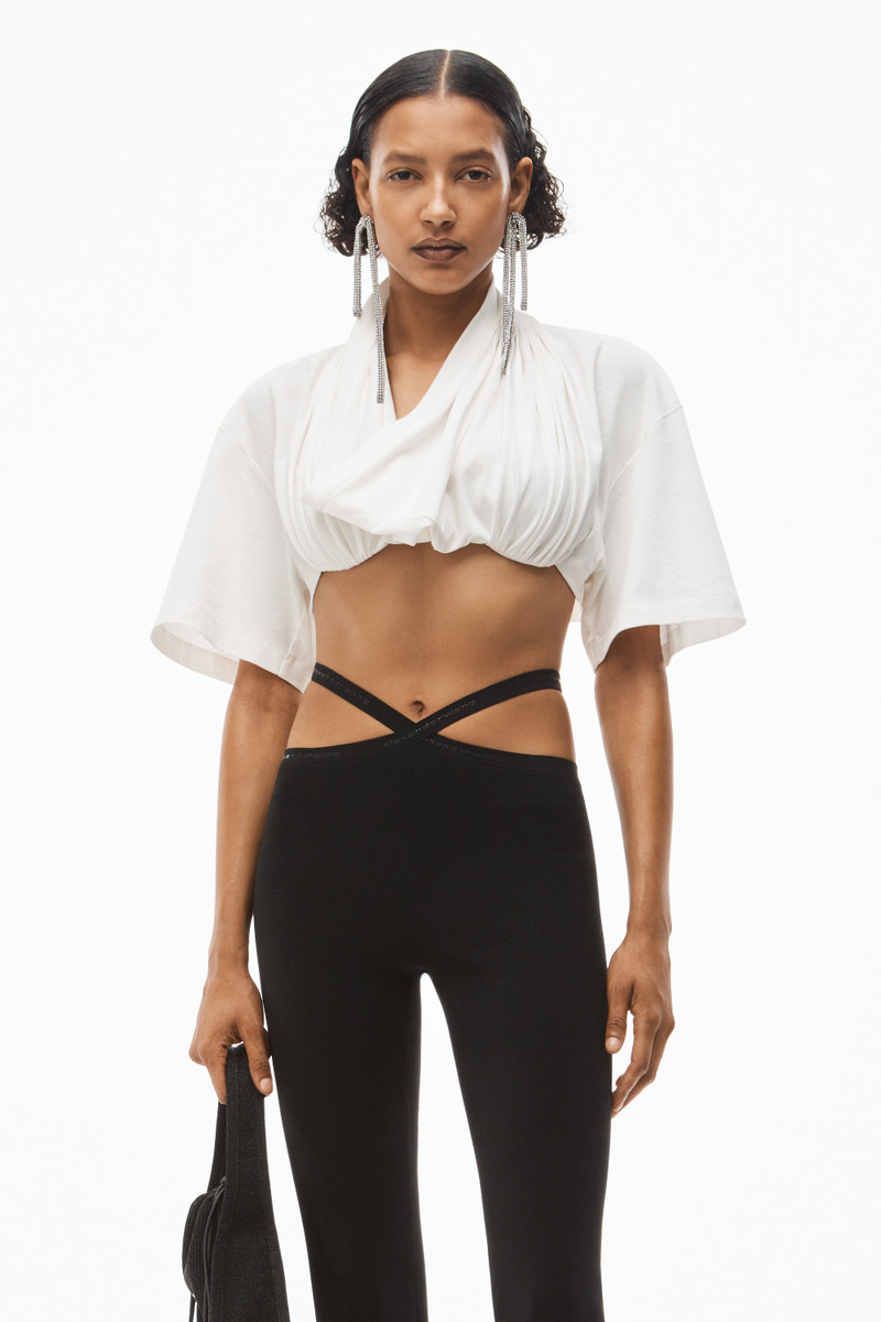 CRISSCROSS LOGO LEGGING IN VISCOSE KNIT 4