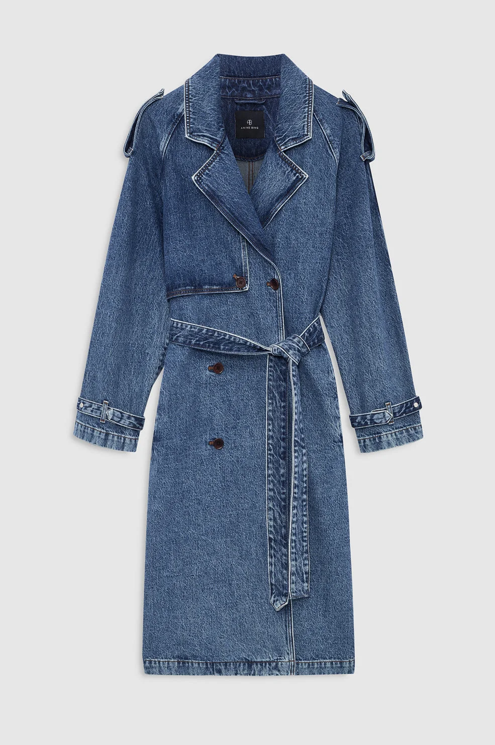Rickie Maxi Trench - Cabana Blue - 1
