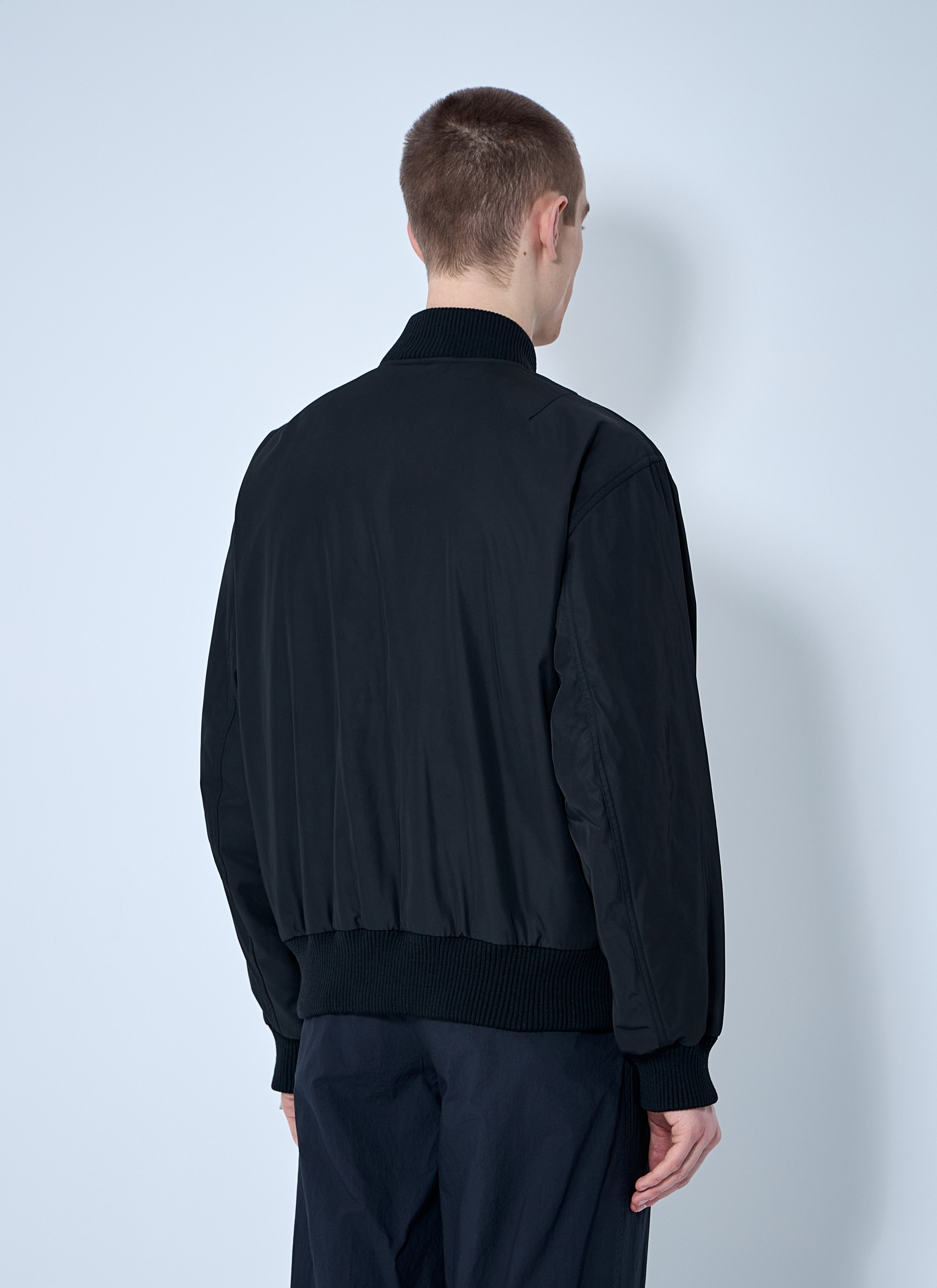 Dries Van Noten Men Nylon Bomber Jacket - 4