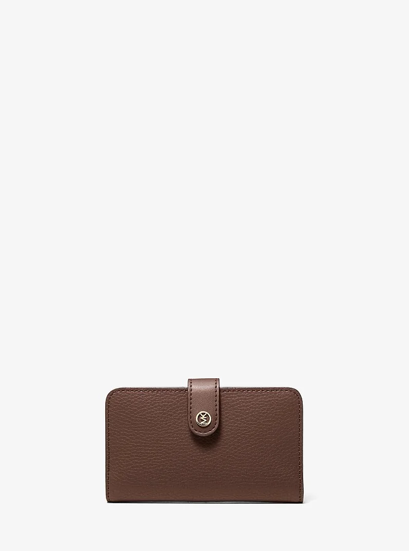 Jet Set Travel Medium Pebbled Leather Billfold Wallet - 1